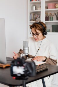 Coach creating video content